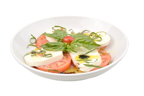 mozzarella caprese salad with olive oil glaze. Ti Amo Ristorante Italiano, Tulsa.