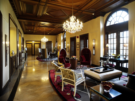 The historic Raphael lobby is where Old World charm and New Age hip intersect.