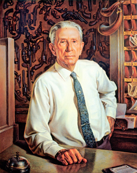 A portrait of Davis. Photo courtesy J.M. Davis Arms and Historical Museum.