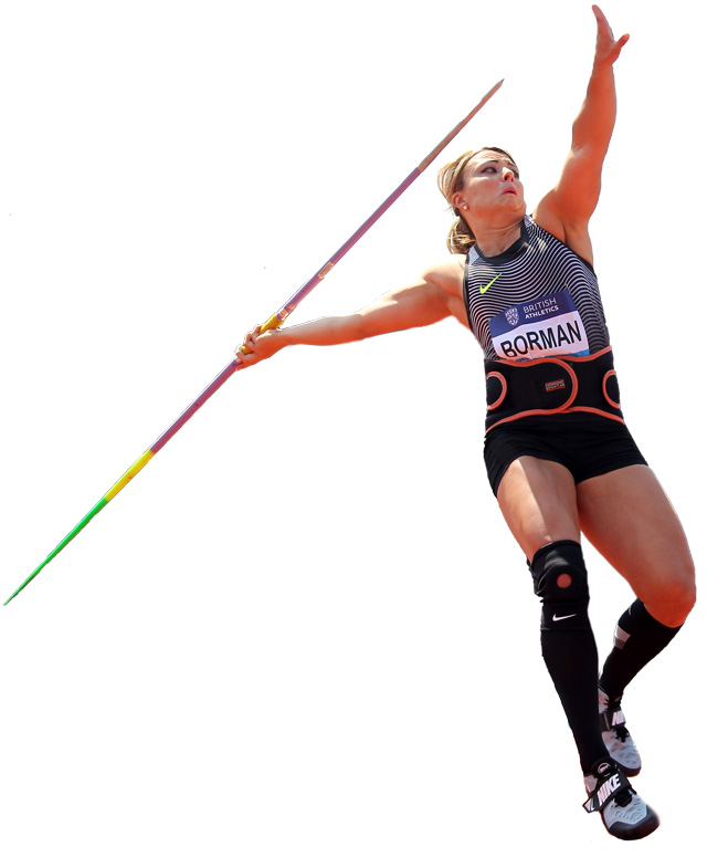 Brittany Borman (USA) places sixth in the women's javelin at 192-9 (58.76m) during IAAF Birmingham Diamond League meeting at Alexander Stadium on Sunday, June 5, 2016, in Birmingham, United Kingdom. Photo by Jiro Mochizuki