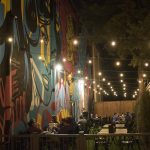 The well-lit patio at Empire Slice House is a hot spot in OKC.