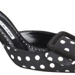 Manolo Blahnik Maysalebi silk mules, $745, Saks Fifth Avenue