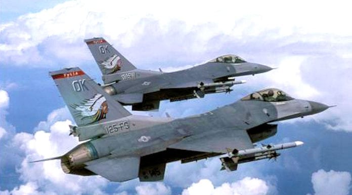 Oklahoma Air National Guard Performs Flyover Salutes for Essential Employees