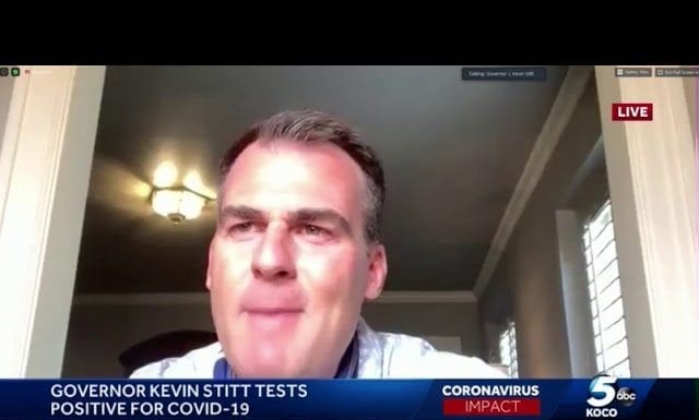 Gov. Kevin Stitt Confirms He Tested Positive for COVID-19