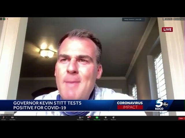Gov. Kevin Stitt Confirms He Tested Positive for COVID-19
