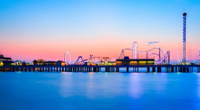 Engulfed inGalveston Island