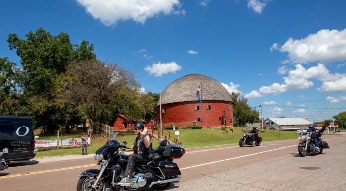 Take to the Open Road Whether you’re traversing on foot, on a motorcycle or in a car, scenic byways and highways lend themselves to spectacular Oklahoma views. Photo courtesy the Oklahoma Tourism & Recreation Department